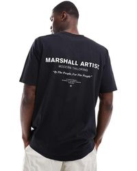 Marshall Artist - Oversized T-shirt With Logo Back Print - Lyst