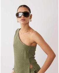 ASOS - One Shoulder Crochet Co-ord Top - Lyst