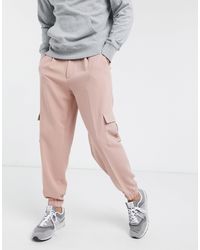 ASOS - Oversized Tapered Smart jogger Trousers - Lyst
