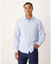 ASOS - Regular Fit Oxford Shirt With Chest Embroidery - Lyst