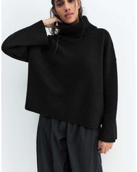 Pull&Bear - Soft Knit High Neck Jumper - Lyst