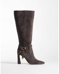 Steve Madden - Sirens Heeled Knee Boots With Buckle Detail - Lyst