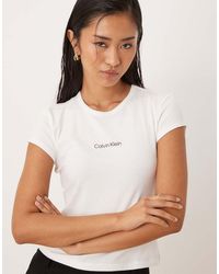 Calvin Klein - Institutional Baby Tee - Lyst