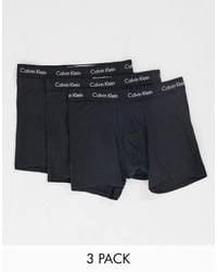 Calvin Klein - Cotton Stretch 3-pack Boxer Briefs With Logo Waistband - Lyst