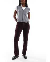 ASOS - Pantalon skinny en velours côtelé - prune - Lyst