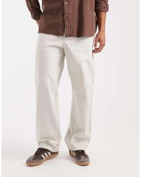 Gap - Pull On Linen Mix Trousers - Lyst