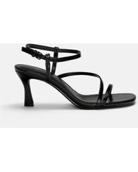 Pull&Bear - Sandalen Met Hak En Bandjes - Lyst