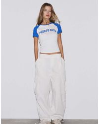 Stradivarius - Printed Short Sleeve T-shirt - Lyst