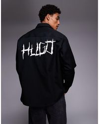 HUGO - Ebolt Oversized Fit Shirt - Lyst