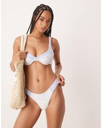 For Love & Lemons - Floral Stems Bikini Bottoms Co-ord - Lyst