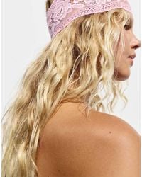 Pull&Bear - 2-pack Of Lace Elastic Headbands - Lyst