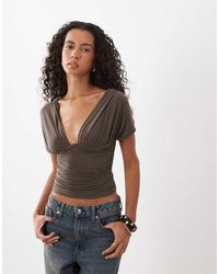 Motel - Vernia Batwing Cupro Top - Lyst