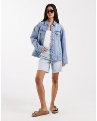 New Look - Oversized Denim Jacket - Lyst