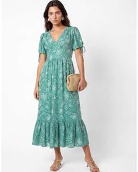 Lovedrobe - Seashell Print Short Sleeve Open Back Midaxi Dress - Lyst