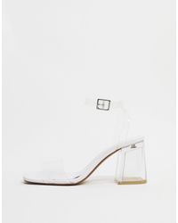 bershka clear heels