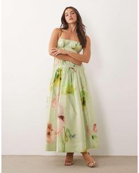 ASOS - Ruched Backless Cami Maxi Dress - Lyst