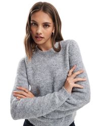 Vero Moda - Soft Fluffy Knit O-neck Jumper - Lyst