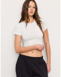 Stradivarius - Basic T-Shirt Van Polyamide - Lyst