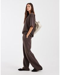 Vero Moda - Joggingbroek Met Wijde Pijpen En Gestrikte Taille - Lyst