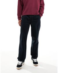 ASOS - Pantalones Negro Lavado Cargo Holgados Sin Cierres De -Gris - Lyst