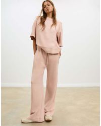 Stradivarius - Sweatshirt Met Korte Mouwen En Vervaagd Effect - Lyst