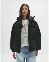 Pull&Bear - Puffer Jacket With Hood - Lyst