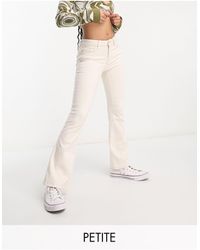 Only Petite - Blush Flared Jeans - Lyst