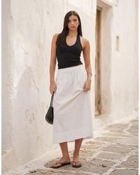 ASOS - Cotton Plunge Halter Top - Lyst