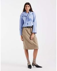 Vero Moda - Long Sleeve Blouse With Scarf Detail - Lyst