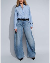 ASOS - Bow Barrel Leg Jeans - Lyst