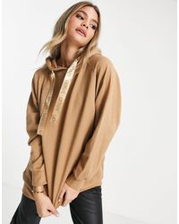 Missguided Бежевый Худи В Стиле Oversized - Естественный