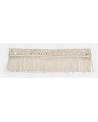 Stradivarius - Faux Pearl And Fringe Belt - Lyst