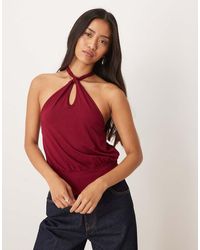 Motel - Giunea Knot Halter Top - Lyst