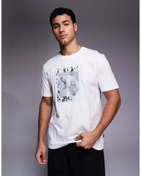 BOSS - Lupo Polar Bear Chest Print Regular Fit T-shirt - Lyst