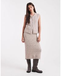 Object - – midirock aus strick - Lyst