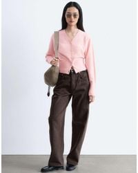 & Other Stories - 100% Wool Cuffed Sleeve V Neck Fitted Cardigan With Buttons - Lyst