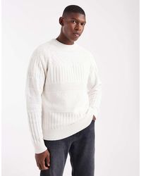 Only & Sons - Gebreide Trui Met Textuur - Lyst