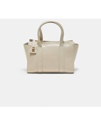Stradivarius - Mini Tote Bag With Clasp - Lyst