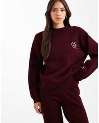 4th & Reckless - Knitted Embroidered Logo Detail Jumper - Lyst