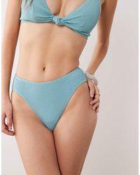 Peek & Beau - Crinkle High Waist Bikini Bottom - Lyst