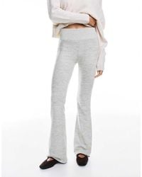 Pull&Bear - Soft Touch Flared Trousers - Lyst