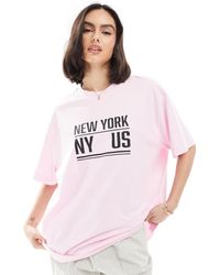 ASOS - Oversized T-shirt With New York Graphic - Lyst