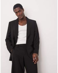 ASOS - Smal Net Colbert Met Sjaalrevers - Lyst