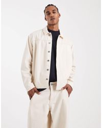 ASOS - Circular Design Collection Heavyweight Harrington Denim Jacket - Lyst