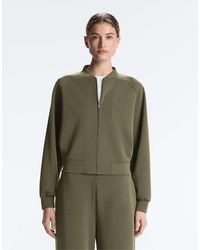 Oysho - Striped Bomber Jacket With Soft-touch Modal - Lyst