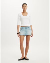 Cotton On - Original Denim Skort - Lyst