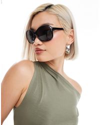 Monki - Oversized Round Sunglasses - Lyst