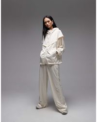 Nike - Pantalones De Pernera Recta Con Cinturón De -Blanco - Lyst