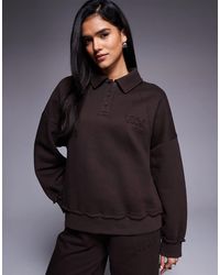 ASOS - Weekend Collective Heavyweight Sweatshirt With Ski Club Graphic - Lyst