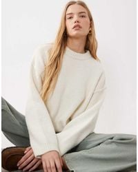 Miss Selfridge - Crew Neck Slouch Jumper - Lyst